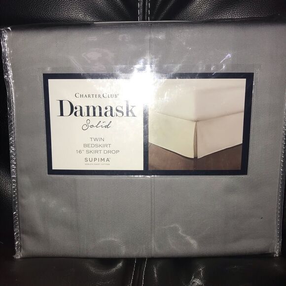 Charter Club Damask Twin Bedskirt - Picture 3 of 10